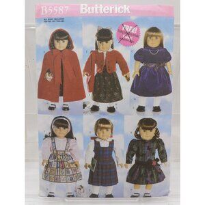 Butterick B5587 Doll Clothes Sewing Pattern Fits 18" Dolls ©2010 Open/Uncut